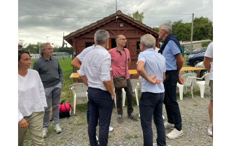 Visite De Gilles Moretton président de la FFT